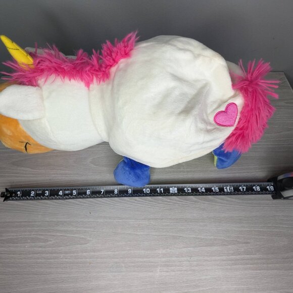 2015 Jay at Play Flip A Zoo Imogen Dragon to Persephone Unicorn Plush Animal 18" - Picture 13 of 16